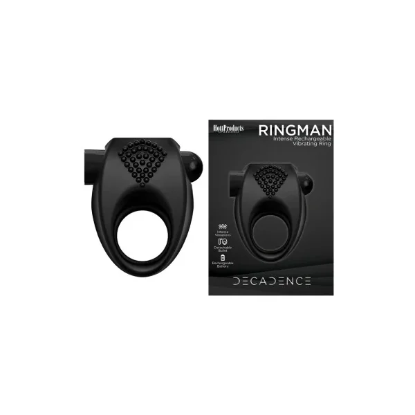 Hott Products Decadence Ring Man Intense Rechargeable Vibrating Ring