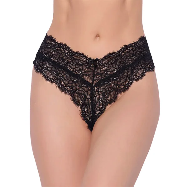 House of Desire Lana Eyelash Lace V-Thong