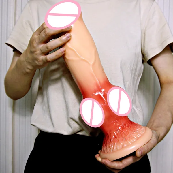 Huge Wolf Dildo Anal Butt Plug - Big Suction Cup Animaldildo Lifelike Sex Toys for Women Masturbation