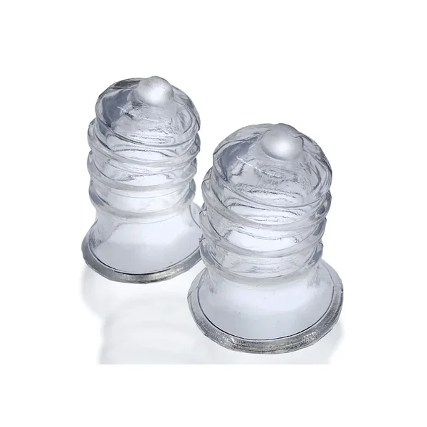 Hunkyjunk Elong Wide Base Nipsuckers – Clear