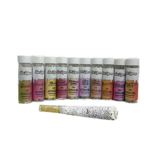Ice Kream THC-A 5pk Pre-Rolls Coated W/Diamonds Fruity Pebbles