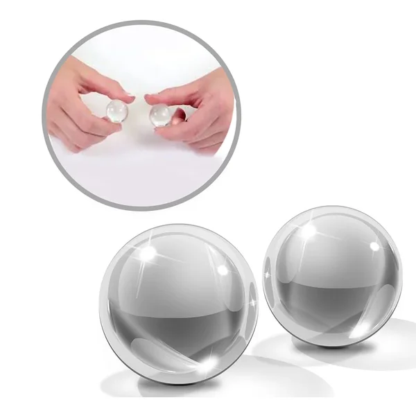 Icicles No 41 Ben Wa Balls Glass Clear Small 1 Inch Diameter