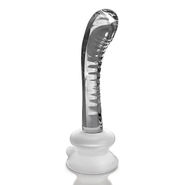 Icicles No. 88 Glass Dildo with Silicone Suction Cup Base