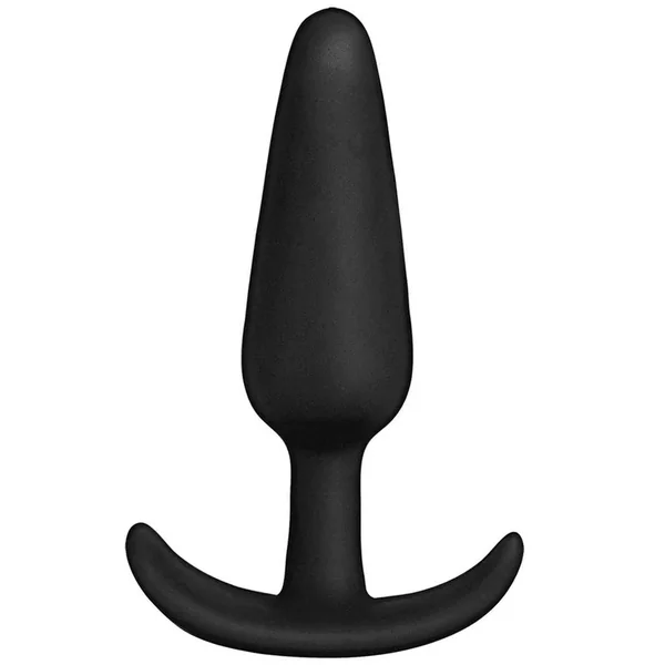 In a Bag Silicone Anal Plug 5in – Black