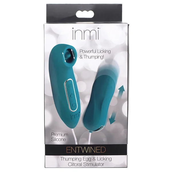 Inmi Entwined Silicone Thumping Egg & Licking Clitoral Stimulator