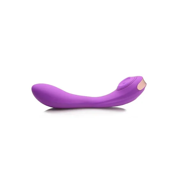 Inmi Pose Plus Rechargeable Silicone 10X Pulsing Bendable Vibrator – Purple
