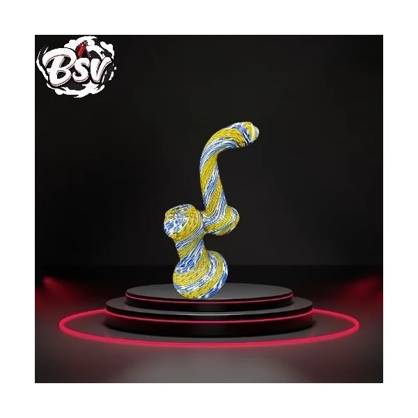 Inside Full Color Art Bubbler W/Stem