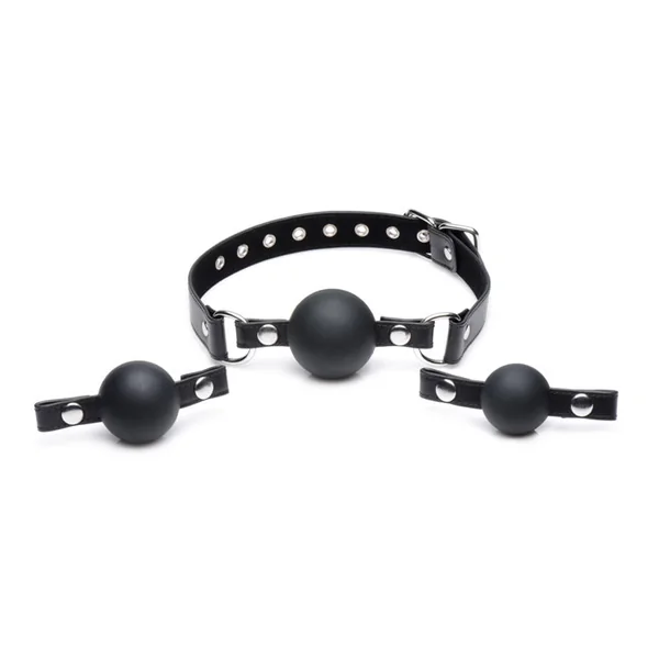 Interchangeable Silicone Ball Gag Set