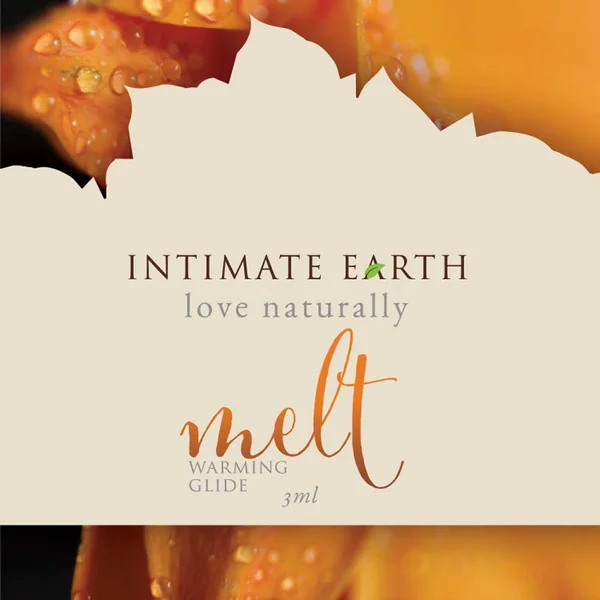 Intimate Earth – Glide Melt Warming Lube Foil 3ml – Cinnamomum