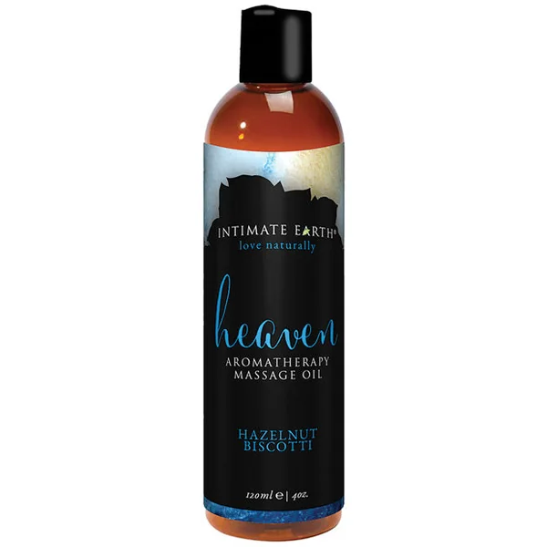 Intimate Earth Heaven Massage Oil - 120 Ml Hazelnut Biscotti