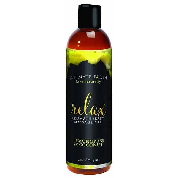 INTIMATE EARTH RELAX MASSAGE OIL 4OZ