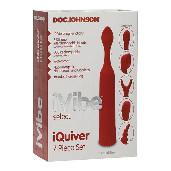 IVIBE SELECT IQUIVER 7 PC SET RED VELVET
