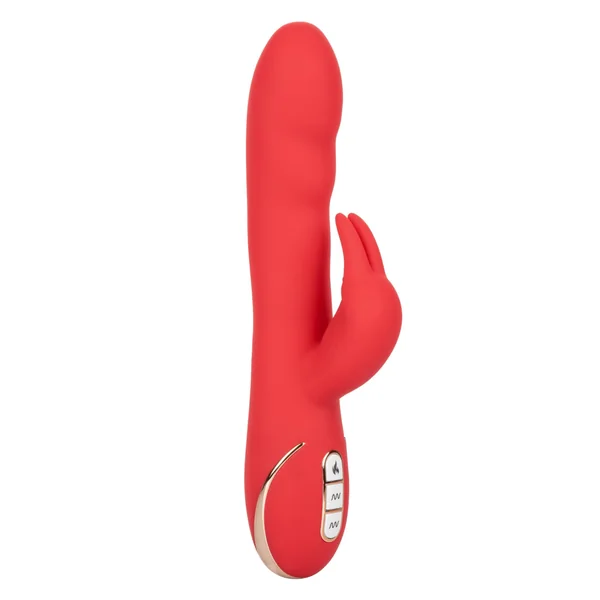 Jack Rabbit Signature Heated Silicone Ultra-Soft Rabbit - Red