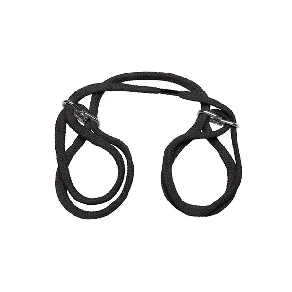 Japanese Style Bondage Wrist or Ankle Cotton Rope – Black