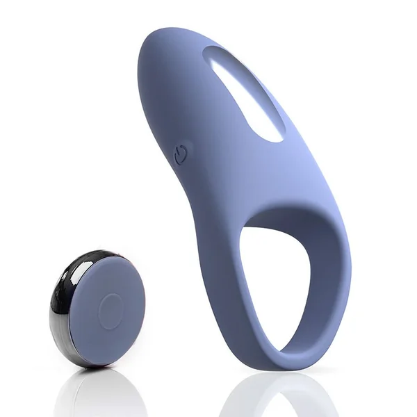 JimmyJane Tarvos Rechargeable Blue Silicone Cock Ring with Remote