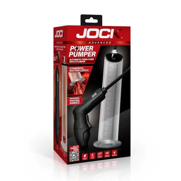 JOCK ADVANCED POWER PUMPER PENIS PUMP W/CYLINDER