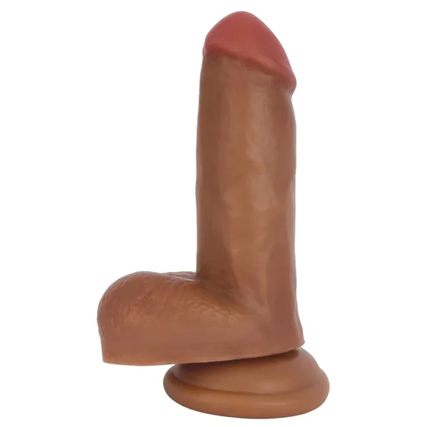 Jock Dark Bareskin Dildo With Balls – 6 Inch