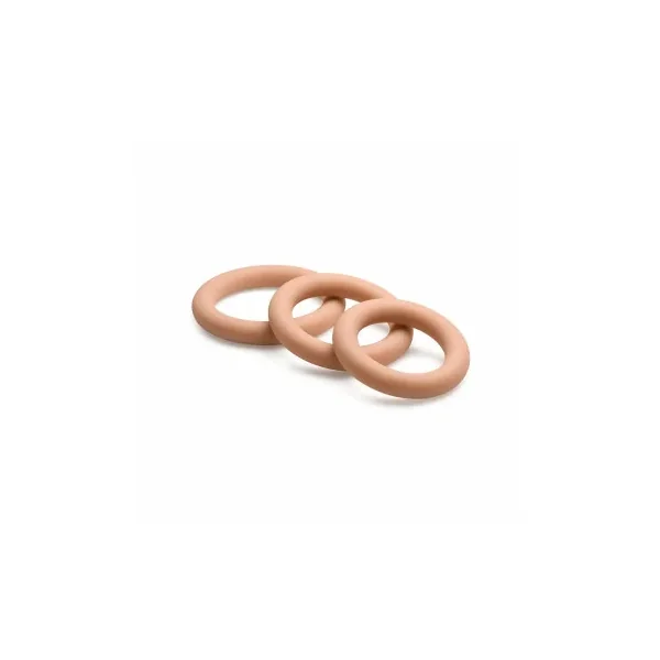 Jock Silicone Cock Ring 3-Piece Set, Medium Skin
