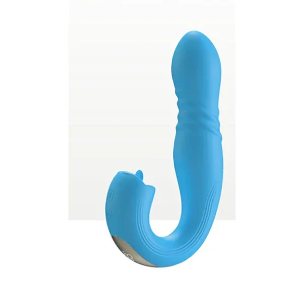 Joi Thrust 2 - App Controlled Thrusting G-Spot Vibrator - Blue
