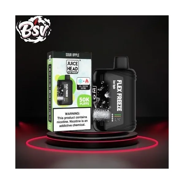 Juice Head Flex Freeze Disposable 50k Sour Apple