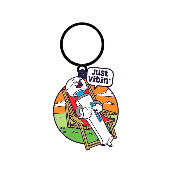 Just Vibin' Keychain