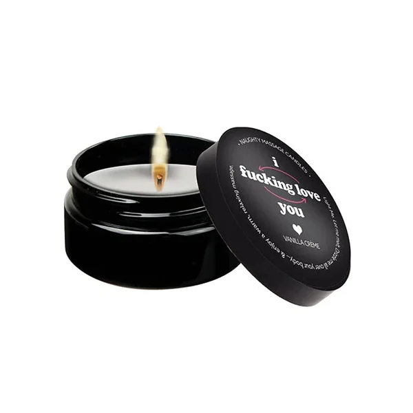 Kama Sutra Mini Massage Candle – 2 oz I F*cking Love You