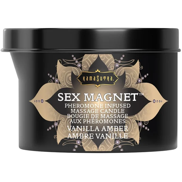 Kama Sutra Sex Magnet Pheromone Massage Candle - Vanilla Amber
