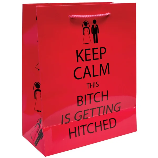 KEEP CALM THIS BITCH IS GETTING HITCHED GIFT BAG