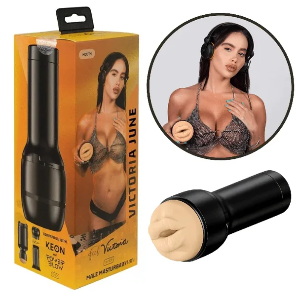 Kiiroo Feel Stars Collection Mouth Victoria June Ultimate Sensation Blow Job Masturbator
