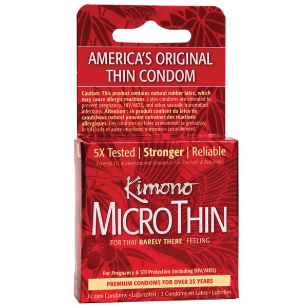 Kimono Micro Thin Condom - Box Of 3