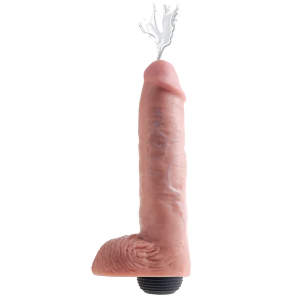 KING COCK 11 IN SQUIRTING COCK W/ BALLS LIGHT