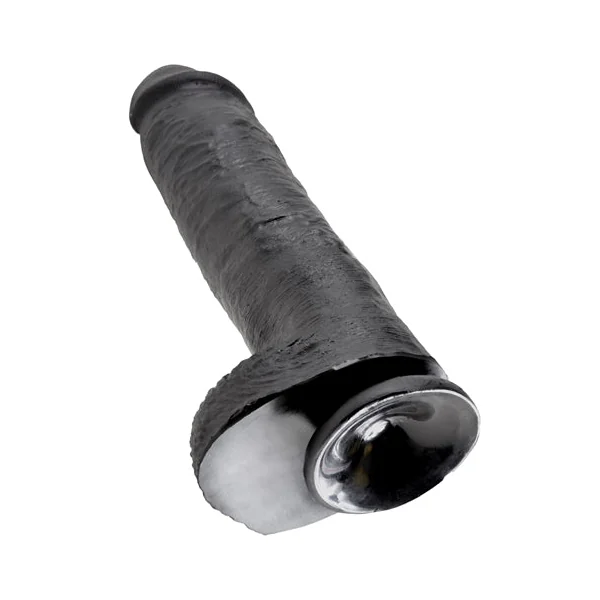 King Cock 11 Inch With Balls - Black