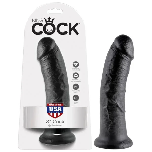King Cock 8” Cock – Black 20.3 cm (8”) Dong – PD5503-23