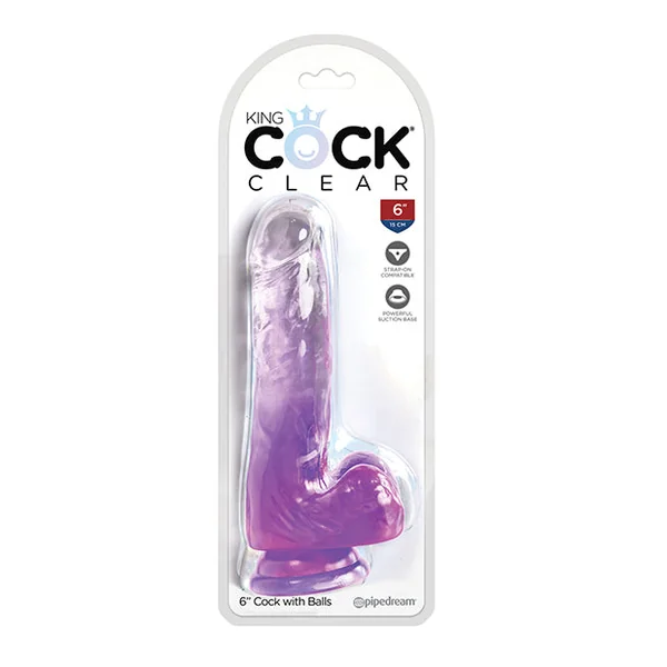 King Cock Clear Cock W/balls