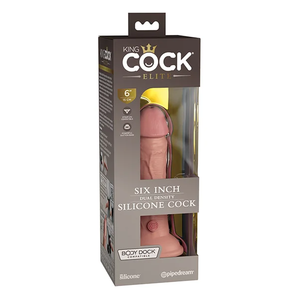 KING COCK ELITE 6 IN DUAL DENSITY LIGHT