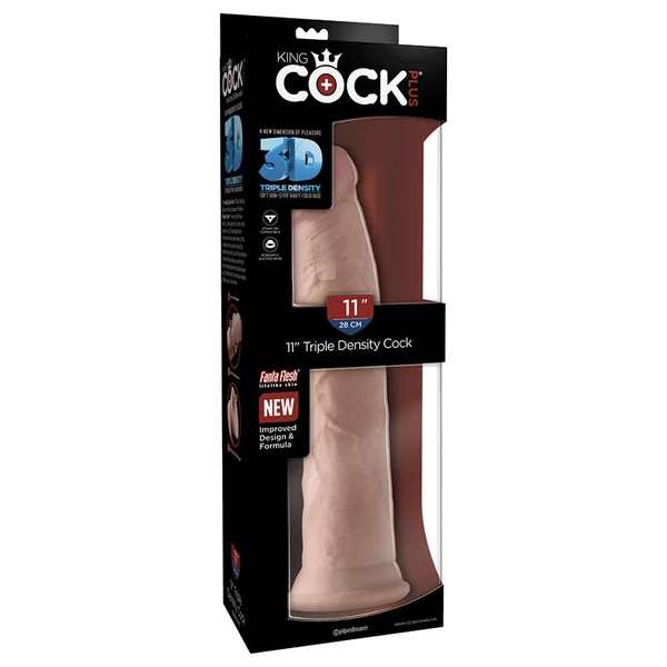King Cock Plus 11" Triple Density Cock - Light