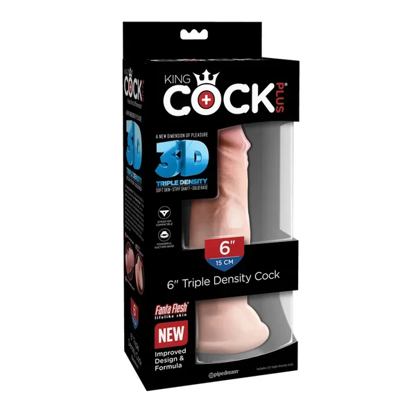 King Cock Plus 6″ Triple Density Cock