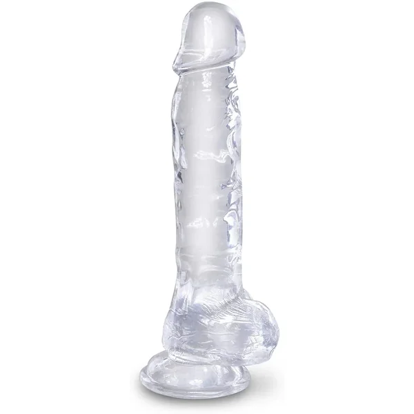 King Cock Suction Cup Dildo With Balls 8 Inch Clear Pipedream