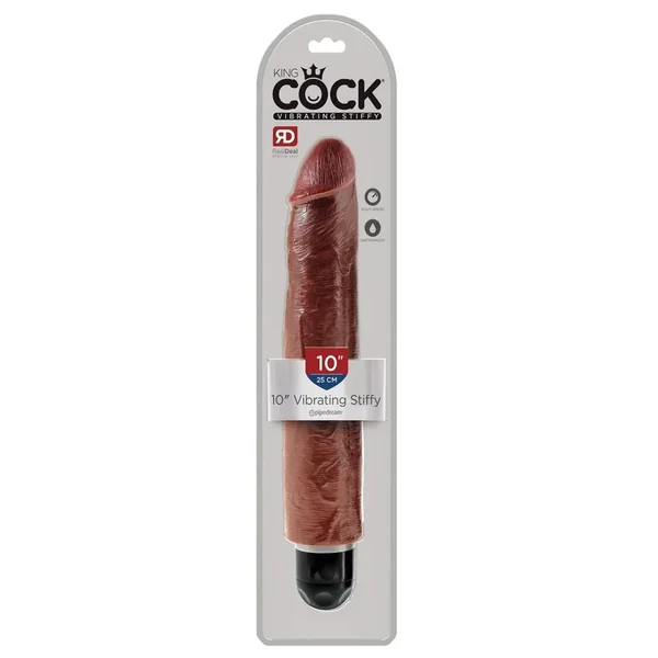 King Cock Vibrating Stiffy Dildo 10in