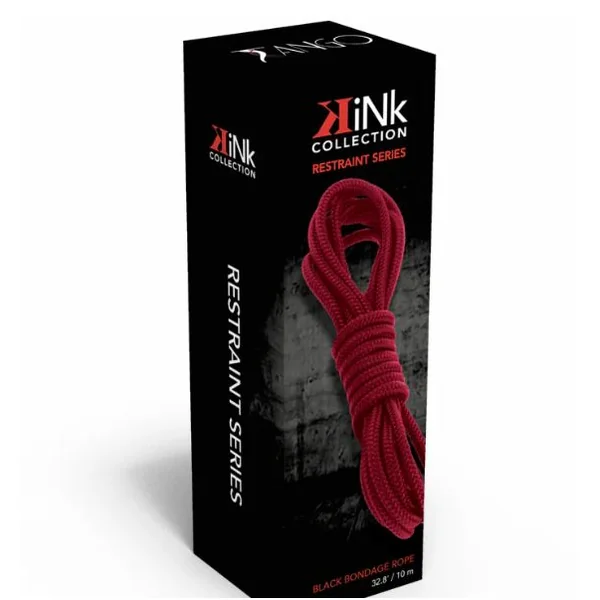 KINK COLLECTION SOFT COTTON BONDAGE ROPE RED