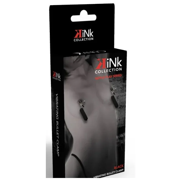 KINK COLLECTION VIBRATING NIPPLE CLAMPS BLACK