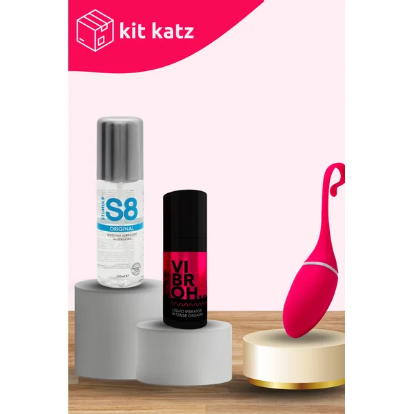 Kit Kats Ovetto Lubrificante Gel Vibrante