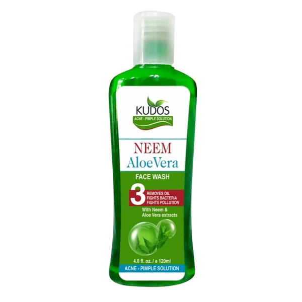 KUDOS NEEM ALOEVERA FACE WASH (120ml)