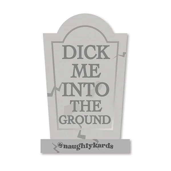 Kush Kards Halloween Dick In Ground Stickers