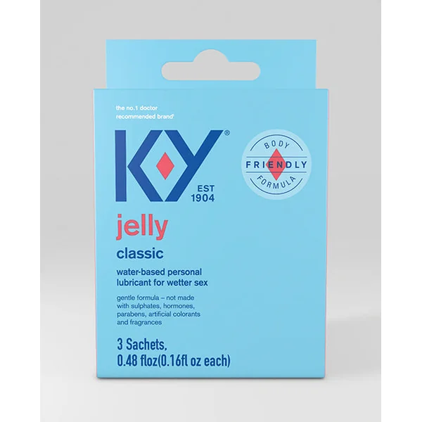 K-Y Water Based Jelly Lube - Pack of 3 Satchet