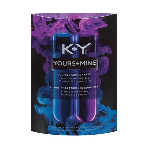 KY Yours & Mine Gift Set Premium Lubricants for Him & Her