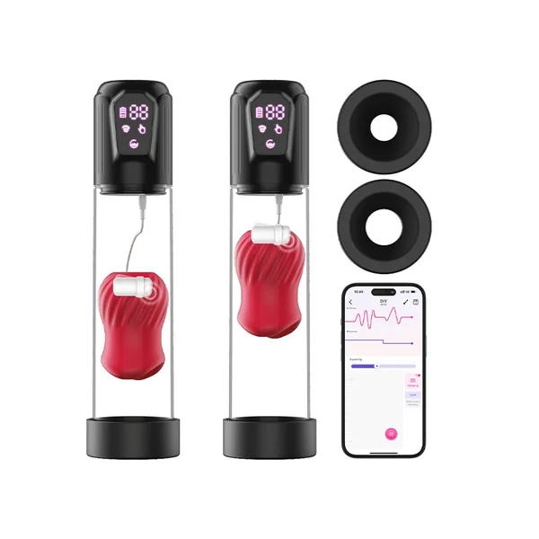 LAGOON App Control 2 in 1 Male Masturbation Penis Pumps