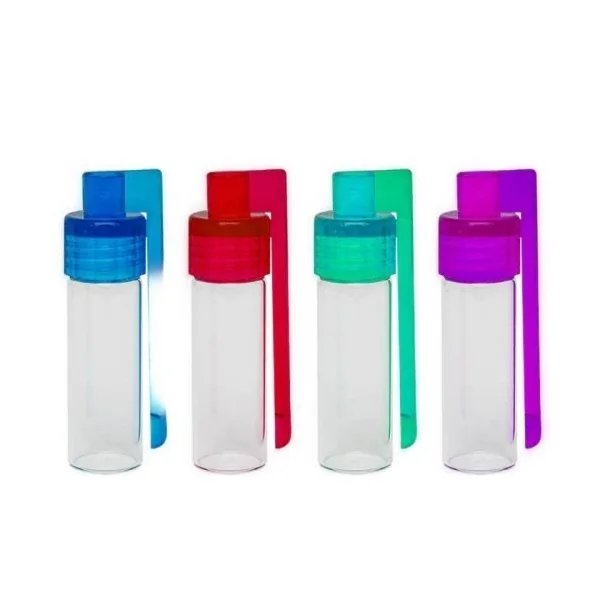 Large Glass Vial W/ Spoon