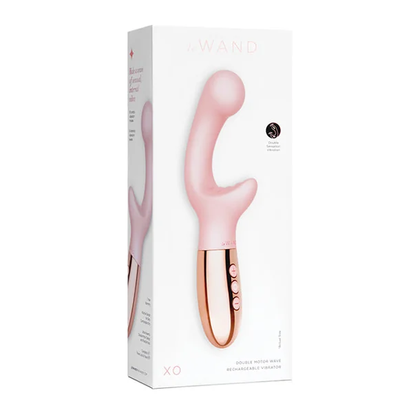Le Wand Xo Double Motor Wave Rechargeable Vibrator - Rose Gold