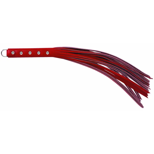 LEATHER RED 20IN STRAP WHIP